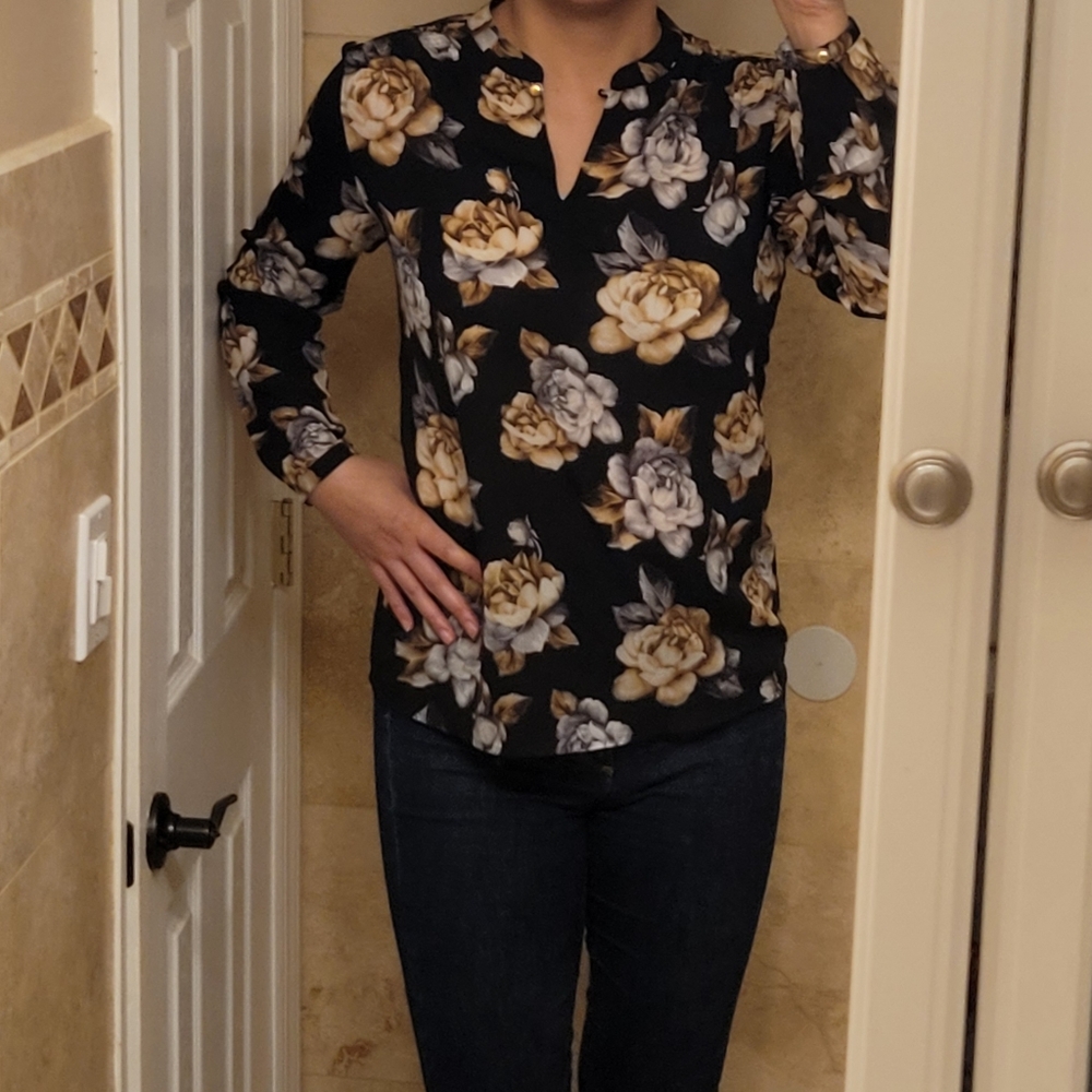 Charter Club | Floral blouse - Size S